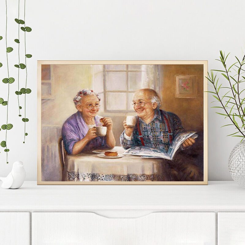 Afternoon Tea Oil Painting By Numbers Kit DIY Frameless Picture Art Craft Newly