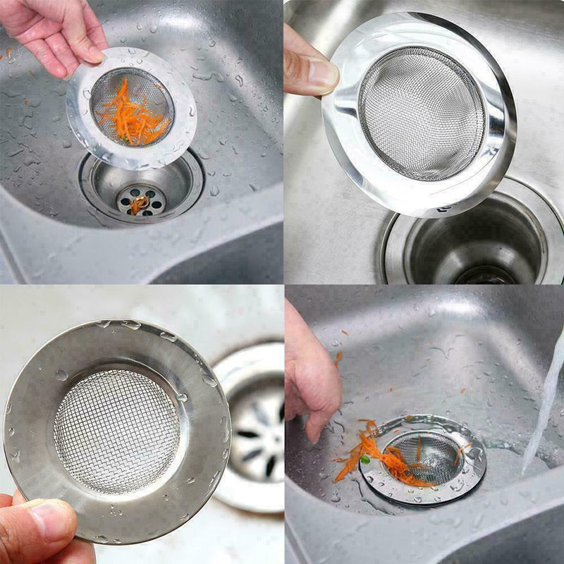 Küchenspüle Sieb Edelstahl poliert Bad Waschbecken F Abflussabdeckung J2Y1 A3X6