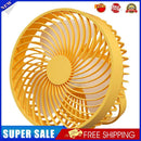 LED Night Light Mute Desktop Cooling Ceiling Fan for Camping Tent (Yellow)