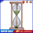 Wooden Sand Clock 3 Minutes Hourglass Sandglass Kid Toothbrush Timer(Green)
