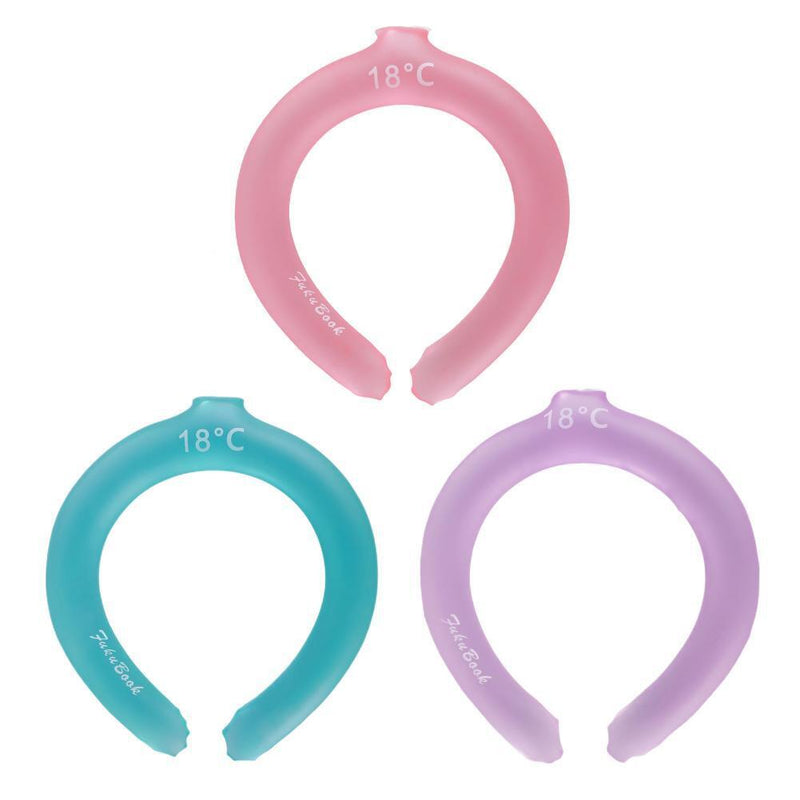 Neck Cooling Tube - Cooling Neck Wraps / Relief for Hot Flashes (Pink)