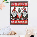 Three Goblins Cross Stitch 11CT Stamped DIY Canvas Embroidery Home Decor Kit