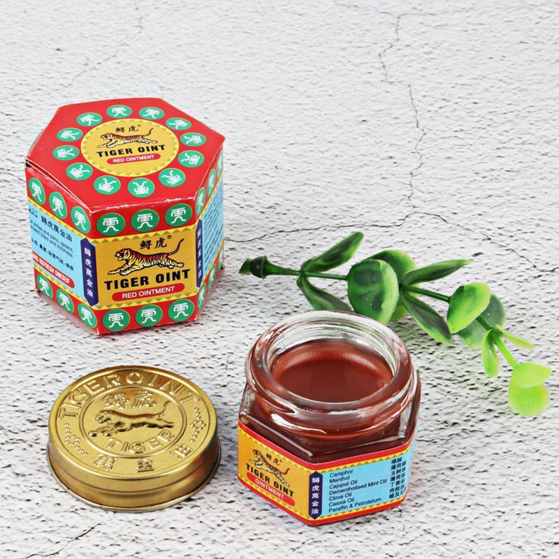 Red Tiger Balm Headache Stomachache Painkiller Muscle Relieving Ointment Newly