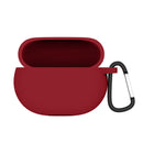 Silicone Earbuds Protective Case w/ Hook for Beats Studio Buds (Burgundy) Newly