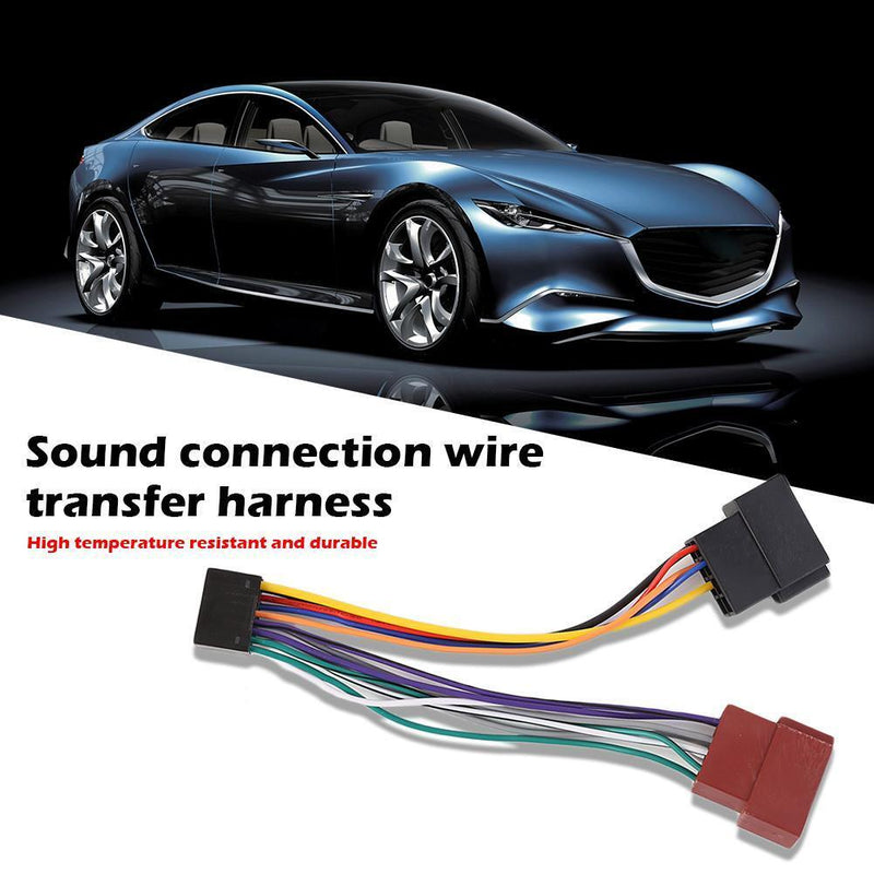 Car Stereo Radio 16 Pin ISO Wiring Harness Loom Connector for KENWOOD Head Unit