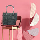 Felt Storage Organizer Portable Book Magazine Basket Laundry Clothes Bag  Newly