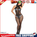 Women Sexy Open Crotch See Through Lace Bodysuit Sleeveless Erotic Costumes