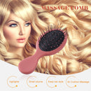 Portable Hair Comb Brush Anti-Static Air Cushion Massager Hairbrush (Pink)