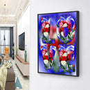 Valentine Day Rose Love DIY Full Round Diamond Painting Picture Rhinestone