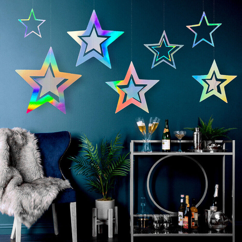 Star Paper Garland Ornaments Birthday Party DIY Wedding Decor (Star 1) Newly