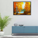 5D Diamond Painting Kit Riverside Woods Full Round Drill Rhinestone DIY Art