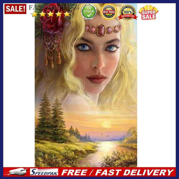 Diamond Painting 5D Full Round Drill Mosaic DIY Goddess of Four Seasons Kit G