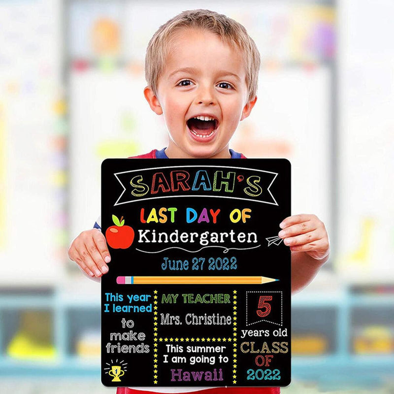 First & Last Day of School Chalkboard Sign - 10" x 12" inches~