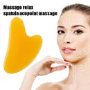 Acupoint Massage Scraper Neck Body Guasha Board for Skin Care (Yellow)