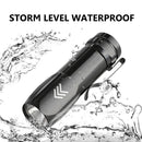 Strong LED Flashlight Aluminum Alloy Mini Portable Pen Clip Light Pocket Torch