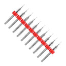 10pcs Circuit Board PCB Drill Bits Tungsten Steel Twist Drill Bits (0.2mm) Newly