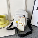 Women Corduroy Tote Bag Small Multi-pocket Handbag Winter Soft Shoulder Bag