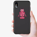9pcs DIY Self-Adhesive Rhinestone Stickers Kit Colorful Cute Robots Phone Decor