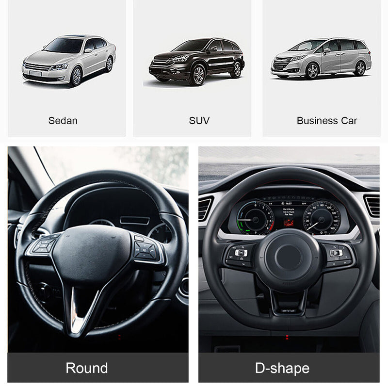 Bling Steering Wheel Cover - Rhinestone Car Wheel Protector with Crystal Diamond