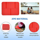 Camping Cushion Seat Foldable XPE Foam Pads Waterproof for Picnic (Red) Newly