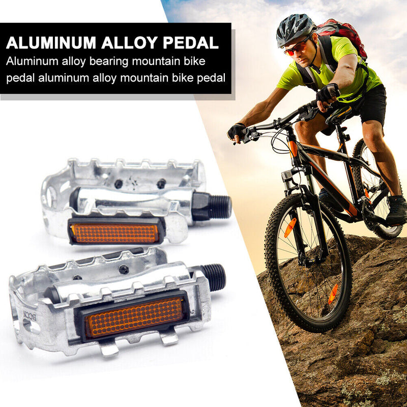 Bicycle Pedal Aluminium Lightweight Mountain MTB Cycling Bike Flat Pedals Newly