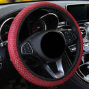 Auto Steering Wheel Cover Breathable Anti Slip Car Elastic Net Fabric Fish B6H9