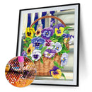 5D DIY Diamond Painting Kits Full Round Drill Morning Glory Mosaic Picture