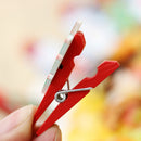 Hot Mini DIY Hemp Rope Christmas Bear Christmas Tree Photo Pegs Woody Clips