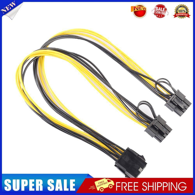 8Pin to Graphics Video Card Double PCI-E 8Pin(6Pin+2Pin)Power Supply Cable