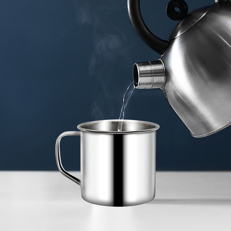 Stainless Steel Coffee Mugs 200mL Metal Thermal Coffee Tea & Beer Cup Mug Newly