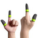 Gaming Finger Sleeve for PUBG Game Controller Fingertips (Black+Yellow) Newly