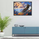 50x40cm DIY Landscape Digital Oil Drawing Frameless Picture Home Wall Decor