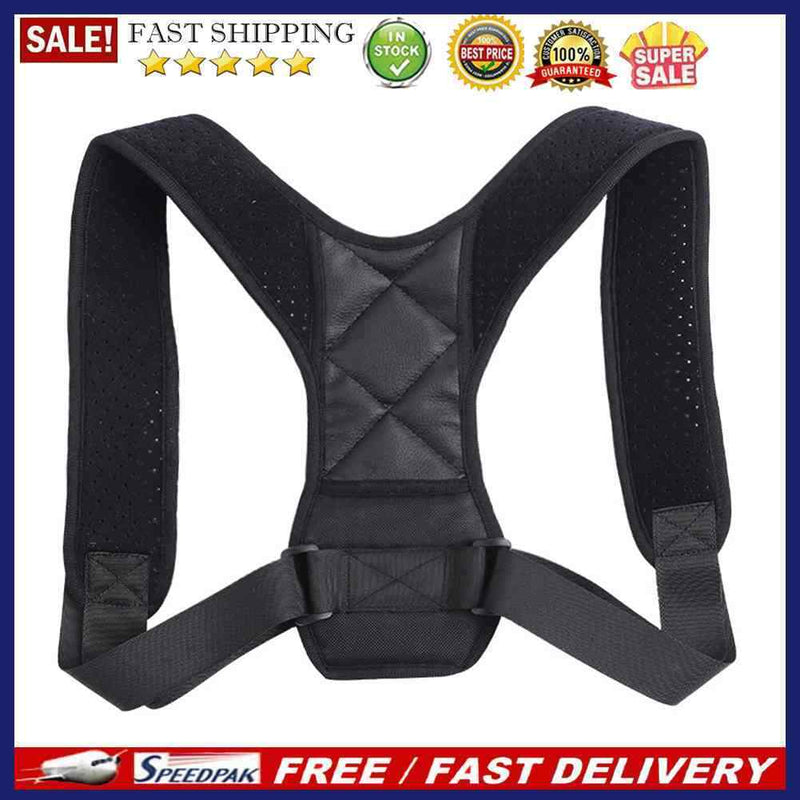 Posture Corrector Back Straightener Lumbar Shoulder Support Belt Body Brace