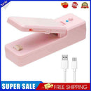 Mini Heat Bag Vacuum Heat Sealer for Plastic Bag Storage Food Snack (Pink)