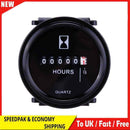 12v 24v 36v Hour Meter for Marine Boat Engine  2" Round Waterproof Gauge