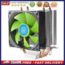POLAR ICEFLOW CPU Cooler Green Blade Fan 2 Heatpipes Aluminum Fin CPU Air Cooler