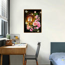 5D Diamond Painting Lantern Flower Full Square Drill Rhinestone DIY Wall Art