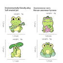 Clothes Jewelry Metal Lapel Pins Cute Frog Enamel Pins Cute Badge Animal Brooch