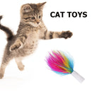 Auto Stick Feathers Replacement Head Interactive Electric Cat Toys (3pcs)