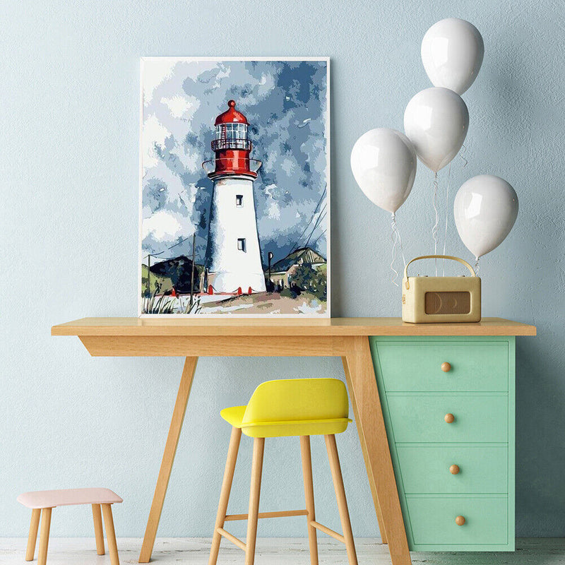 Lighthouse 40x50cm Oil Paint By Numbers Picture DIY Painting M736