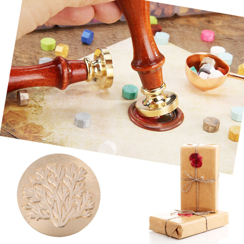 Plant Wax Seal Stamp Retro Round Sealing Wax Scrapbooking Stamp Head Hobby Tools