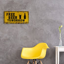 Home Weatherproof Retro Chic Licence Plate Sign Iron Painting Wall Art Drawing