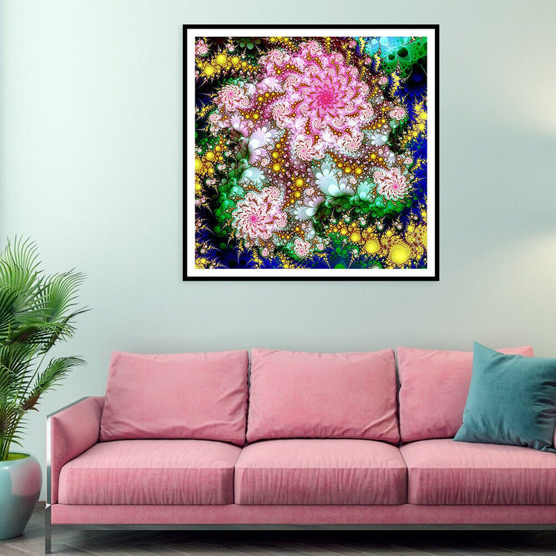 5D DIY Full Drill Diamond Painting Flowers Embroidery Mosaic Kit Home Wall Decor