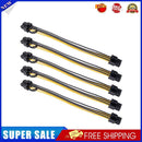 6 Pin to 8 (6+2) Pin PCIE Adapter GPU Splitter Hub Power Cable (5pcs)