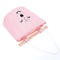 One Layer Pocket Canvas Storage Bag Back Door Wall Hanging Bag (Pink)