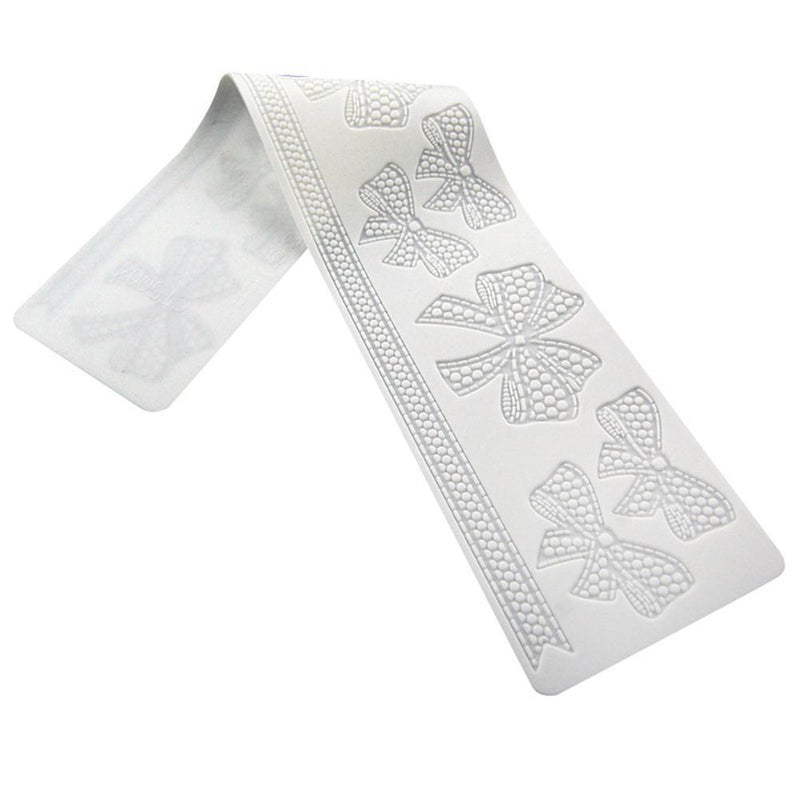 Lace Silicone Sugarcraft Mold Fondant Mat Pastry Cake Decorating Tools (D)