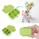 3 Grids Portable Pill Box Medicine Jewelry Storage Case Container(Green)