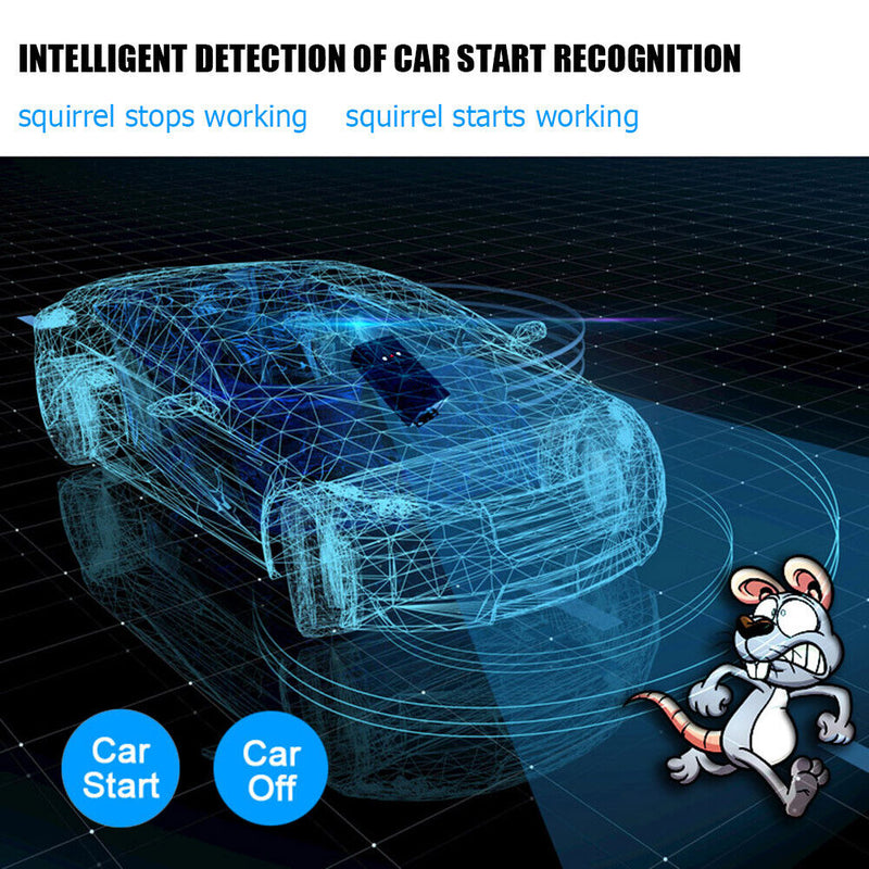 Car Ultrasonic Mouse Rat Mice Repeller 3 Modes Electronic Rodent Deterrent Newly
