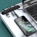 Cable Holder Desktop Tidy Cable Organizer USB Cable Winder Silicone Wire Clips