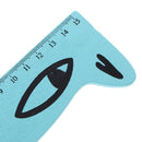 15cm Cute Cartoon Cat Wood Parallel Straight Ruler Stationery for Painting